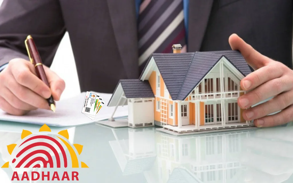 Is Aadhaar card mandatory for the registration of properties?