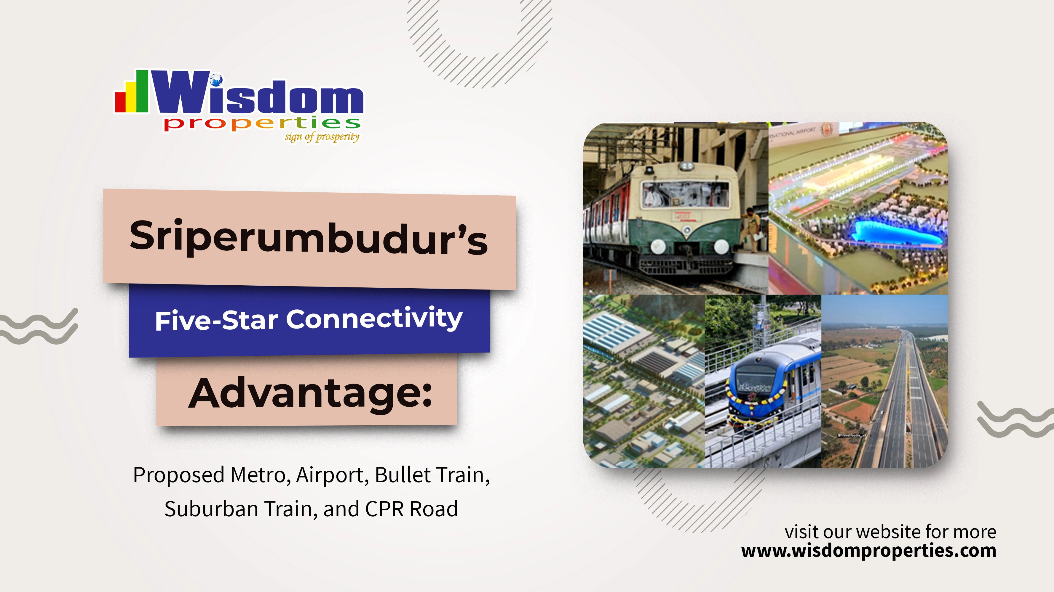 Sriperumbudur’s Five-Star Connectivity Advantage: Proposed Metro, Airport, Bullet Train, Suburban Train, and CPR Road