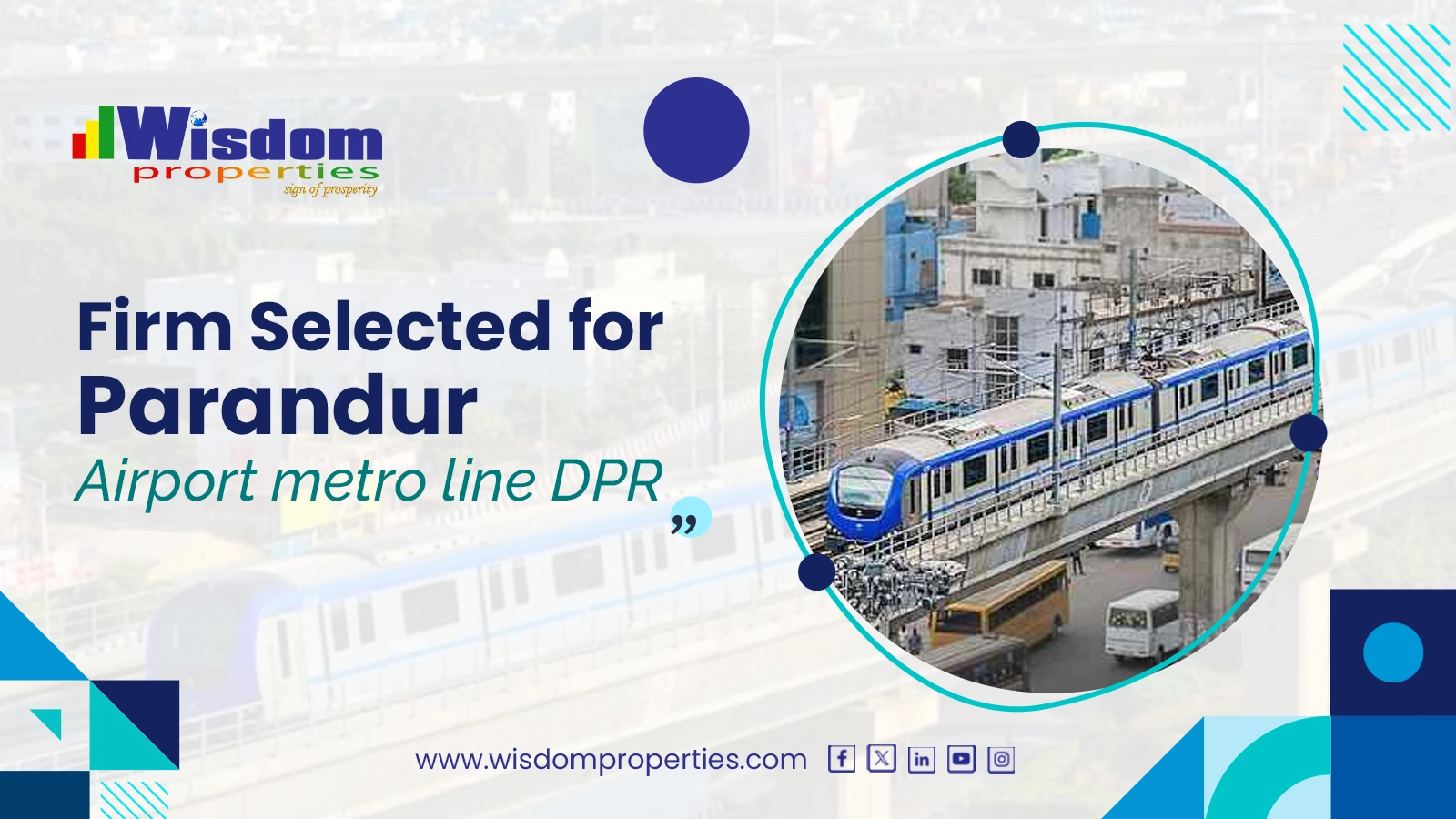 Firm Selected for Parandur airport metro line DPR